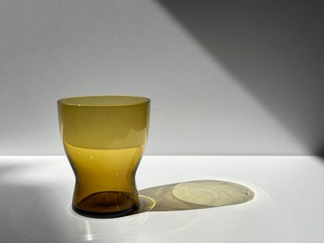 【Nuutajarvi】Saara Hopea 1710 琥珀色玻璃杯 (A)・Nuutajarvi Saara Hopea 玻璃杯