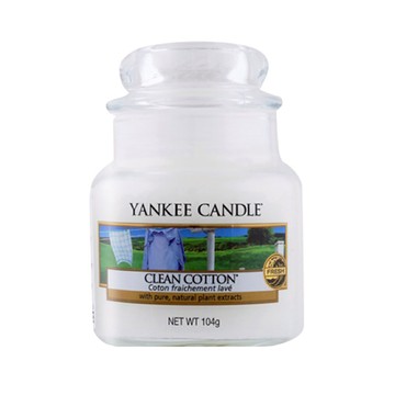 【YANKEE CANDLE】 香氛蠟燭 清爽棉 (104g)