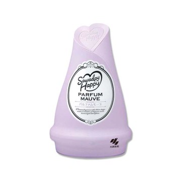 日本Kobayashi小林製藥-Sawaday Happy室內放置型固體消臭芳香劑120g/瓶-茉莉花香(紫)(廁所空氣清新香氛膏,車內擴香淨味盒)