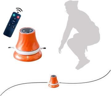 日本 THANKO ELESKRCOR 電動 跳繩機 10段速度 遙控器 USB充電式 健身 運動 空氣跳繩 日本代購