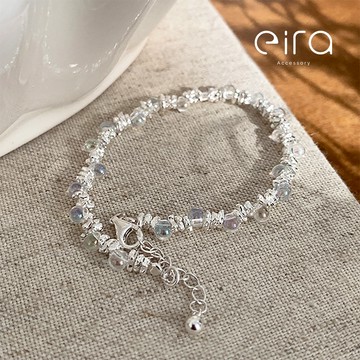 Eira Accessory 夢幻小彩珠碎銀手鍊‧925純銀手鍊‧高雅 氣質 優雅 輕奢 精緻 碎銀 CSL0040A