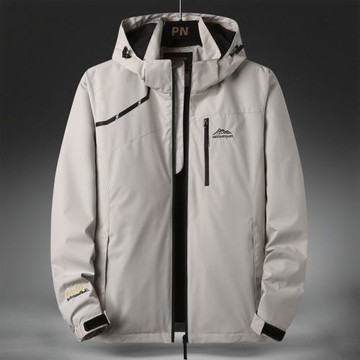 男士夾克戶外沖鋒衣男春秋滑雪透氣耐磨情侶登山服女薄款風衣外套