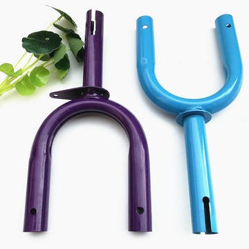 童車配件兒童三輪車前叉小孩子腳蹬腳踏車前輪鐵前車叉圓扁型包郵