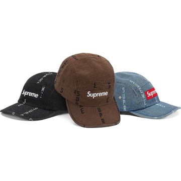 【逢甲FUZZY】Supreme FW20 Logo Stripe Jacquard Denim Cap 牛仔 藍 老帽