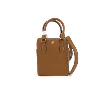 tory burch棕色手提肩背方形包