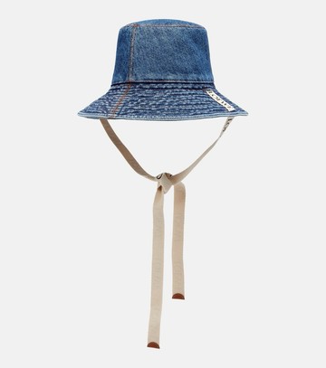 Loewe Paula's Ibiza logo denim bucket hat