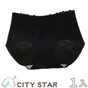 【CITY STAR】天使之翼蕾絲無痕冰絲石墨烯內褲L(3件/入)