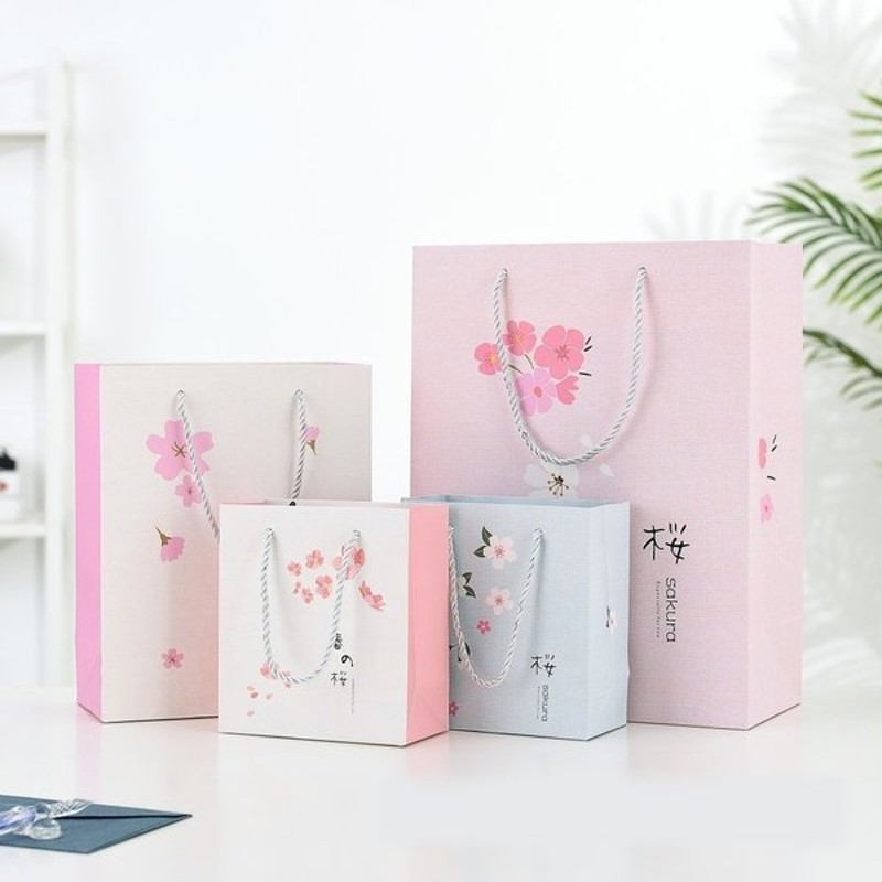 紙袋 3枚セット ラッピングバッグ ペーパーバッグ 手提げ袋 ギフト用袋 プレゼント用袋 誕生日 記念日 贈り物 お祝い 可愛い 和柄 桜 さくら 花 通販 Lineポイント最大0 5 Get Lineショッピング