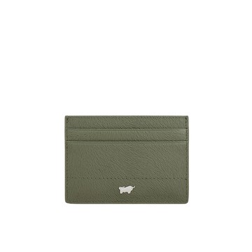 BRAUN BUFFEL 台灣總代理 依雅娜-A 4卡卡夾-海藻綠/BF872-151-SP