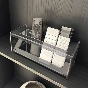 台灣出貨🌈遙控器收納架 桌面收納盒 亞克力遙控器收納架 ins輕奢茶几桌面手機架 收納盒 多功能置物架  收納座 收納