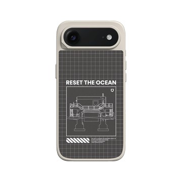 iPhone Air SolidX 貝殼灰 - CircularBlue - 重啟海洋