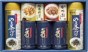 ラッピング･送料無料 大森屋 卓上のり・お茶漬・ふりかけ詰合せ NTF-30N 味付のり のり茶漬 緑黄野菜ふりかけ かつおふりかけ　おすすめ