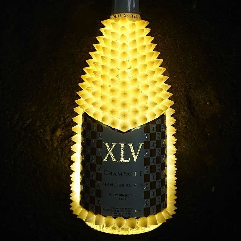 XLV ブラン ド ブラン グラン クリュ ルミナス デコレーションボトル 750ml×３本セット[フランス シャンパン ルイ ヴィトン トゲトゲ  トゲヴィトン] LINEショッピング