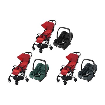 【組合】MAXI-COSI 荷蘭 Laika 嬰兒推車(活力紅)+CabrioFix-i-Size (Tinca) 新生兒提籃(0-18m)