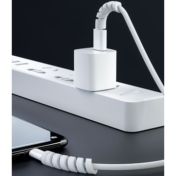 數據線保護套 充電線螺旋保護器 手機充電線保護套 軟膠防斷繞線器