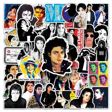 🎙️免運🎙️ 麥可傑克森 Michael Jackson 明星週邊 102張邁克爾傑克遜舞王潮流明星塗鴉手賬汽車筆記本電