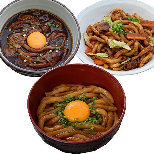 選べる 三重県 ご当地うどん ４食 (各２食入り) 伊勢うどん ２食 × 黒カレー 伊勢うどん ２食