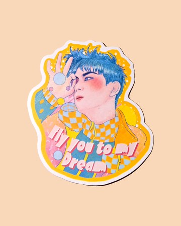 Fly You To My Dream 插畫貼紙