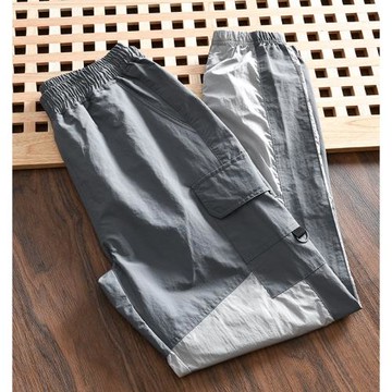 一波流 城市戶外機能 外貿男士時尚百搭防水透氣工裝束口休閑褲潮