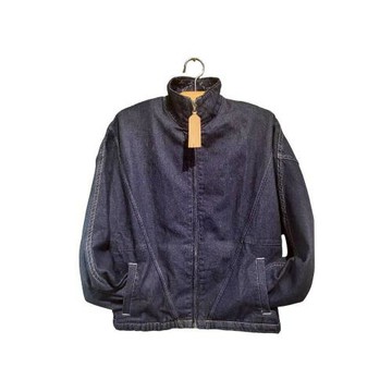 【二手精品 9.9成新】Louis Vuitton拉鏈牛仔外套(剪水洗標) 編號S143