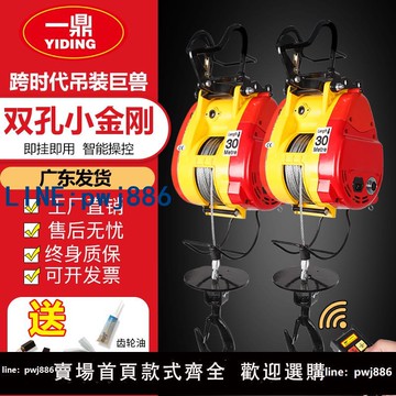 【店家補貼】小金剛電動葫蘆220v家用便攜式小型電葫蘆升降吊機提升機卷揚機
