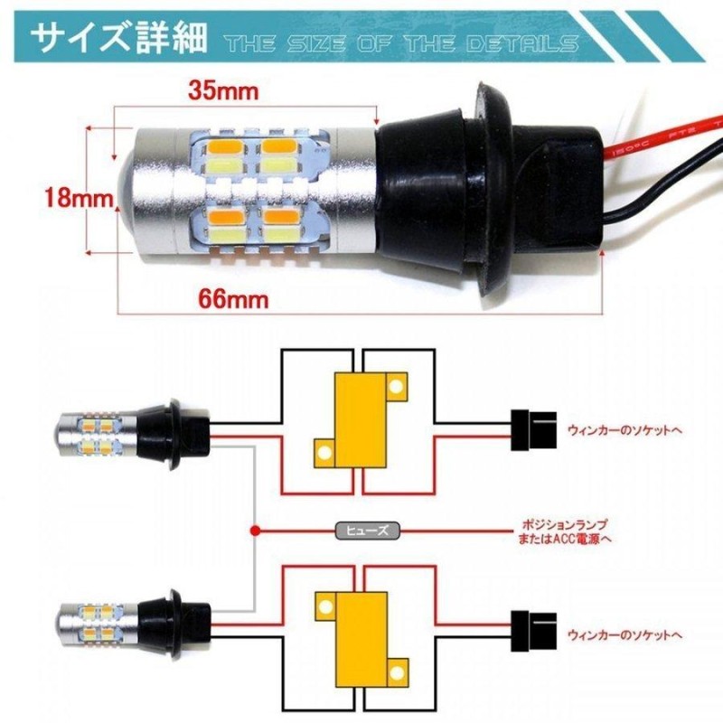 エスティマ 50系 前期 アエラスカスタム T20 LED ウィンカーポジション フォグランプ バルブ | LINEショッピング