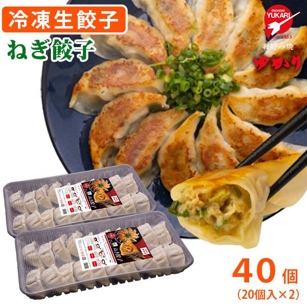 お好み焼ゆかり　大阪ねぎ餃子　40個（20個入×2）　冷凍　送料無料