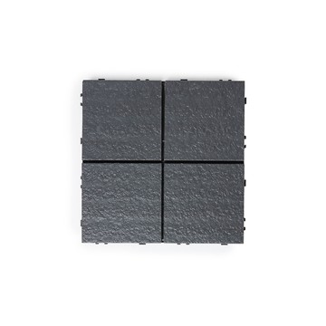 特力屋 拼接踏板 6入 塑木仿石紋灰色 30x30cm