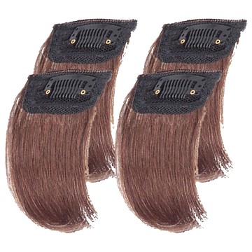 一片式自然隱形蓬鬆墊髮片 正常款 4個 淺棕色 髮根墊高