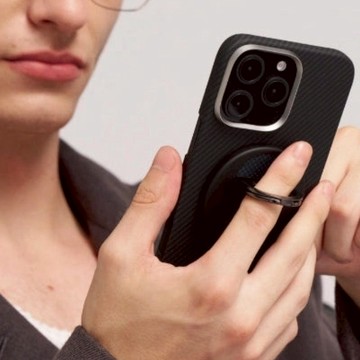 MagEZ Case6 for iPhone16 航太纖維磁吸手機殼 經典黑 iPhone 16 Plus