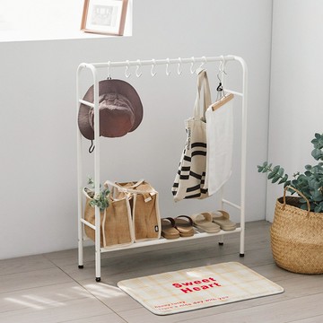 小型萬用玄關收納架 - 白色