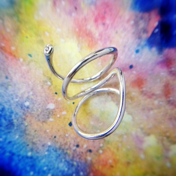 Show Me Not 隱藏字母純銀戒指 G H