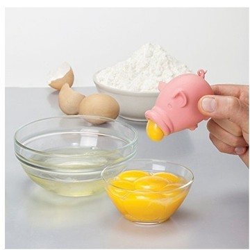 無用良品 小豬蛋清分離器 小豬造型吸蛋器 廚房 烘焙 蛋白蛋黃濾蛋器
