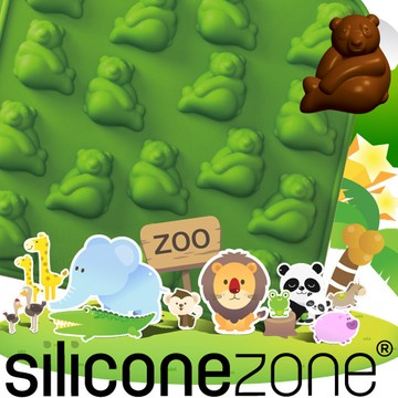Siliconezone ZOO耐熱熊貓巧克力模/冰模(OM-11669-AA)