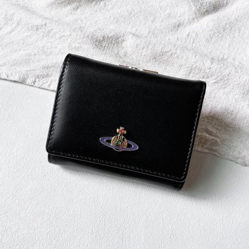 Vintage Vivienne Westwood 彩色土星三折短夾