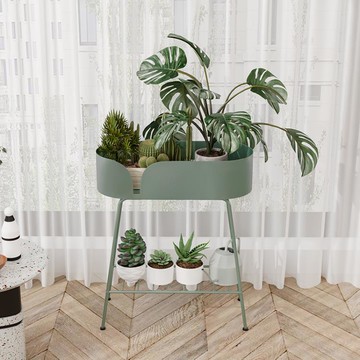 鐵藝花架落地式架子室內客廳陽臺置物架輕奢簡約綠蘿窗臺多肉花盆【尾牙特惠】