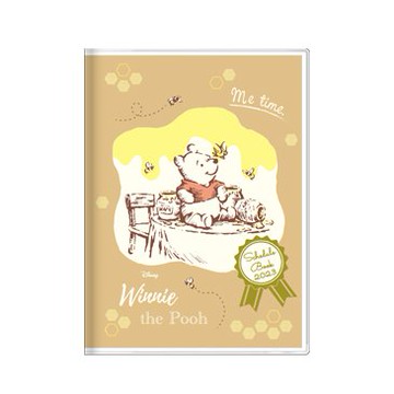【震撼精品百貨】2023年 掛曆/年曆/手帳~小熊維尼 Winnie the Pooh 2023 B6行事曆手帳本-徽章*68593