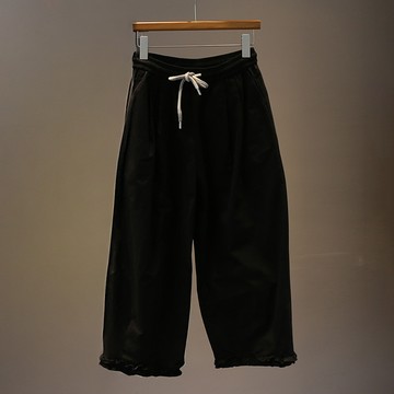 日系文青木耳邊束口顯瘦寬褲528515