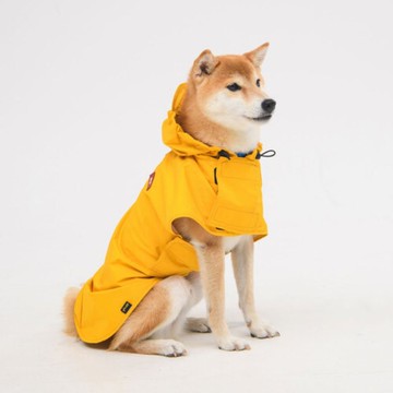 韓國 ppuya 輕行犬 全境機能雨衣-黃色