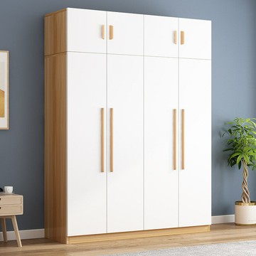 公司貨免運 附發票 現代簡約衣柜家用臥室出租房用經濟小戶型實木質收納兒童簡易柜子-快速出貨