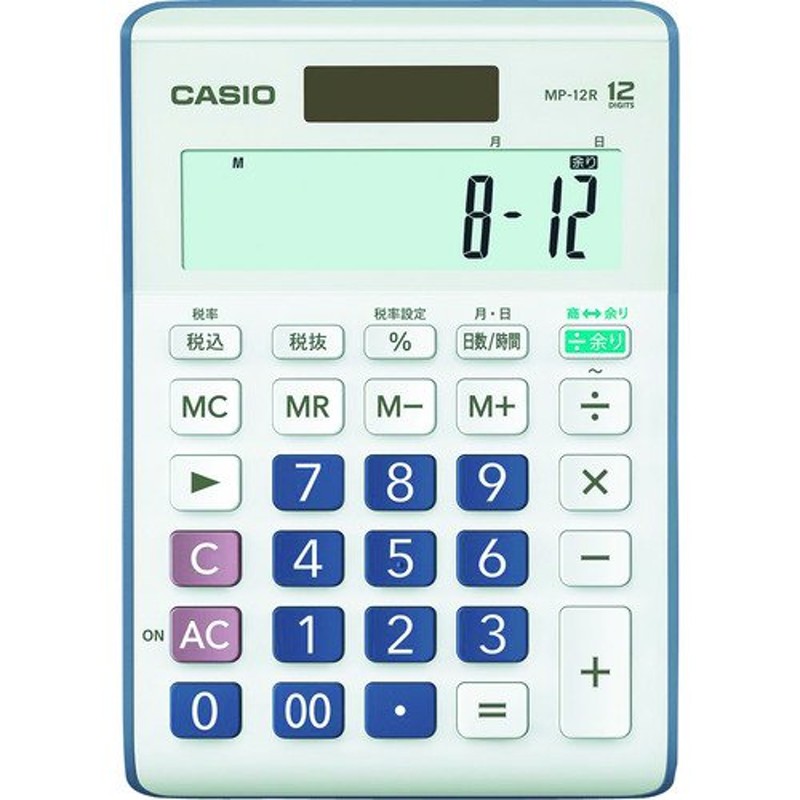 カシオ 余り計算電卓 MP12RN(1255697) 通販 LINEポイント最大0.5%GET LINEショッピング