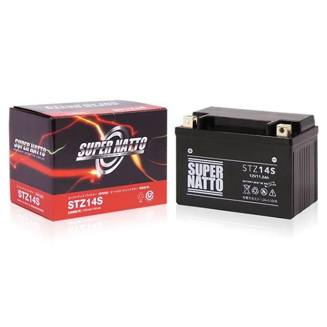 スーパーナット バッテリー STZ14S 新品・未使用 液入り充電済み 二輪 二輪車 バイク bike オートバイ 保証：6ヶ月 |  LINEショッピング