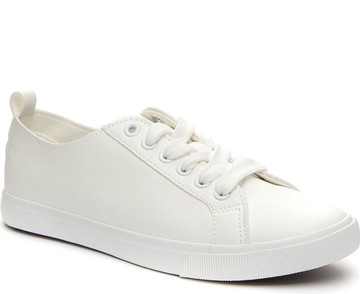 KEDDO DENIM WHITE CASUAL CLOSED SNEAKERS 白色女款鞋子