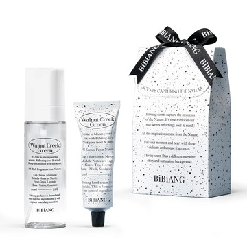 韓國 BIBIAng Walnut Creek Green最熱銷香氣禮盒Ⅰ 織物/室內香氛噴霧100ML+護手霜50ML禮盒  人氣熱銷 聖水洞名店 送禮