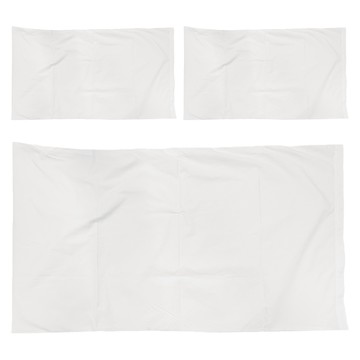 LIFE 來福牌晚安巾 3條 白色 超柔軟吸水面巾 75 x 50cm