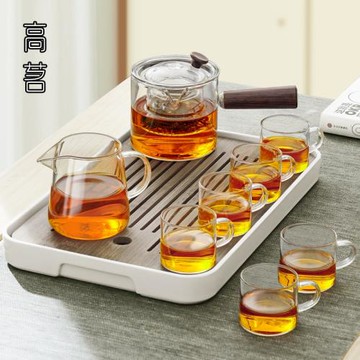 高茗玻璃功夫茶具套裝2025新款高顏值辦公室喝茶家用泡茶整套茶器