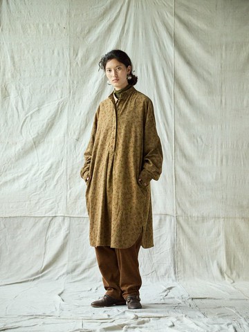 復古文青 純棉燈芯絨連身裙 襯衫裙