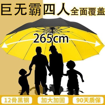 🥇215CM超大四人手動傘加大加粗加固抗風暴雨傘防紫外線晴高爾夫傘