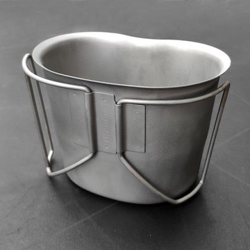 美軍版飯盒不銹鋼戶外便攜鍋具軍迷野炊燒水壺杯原品公發美國制造