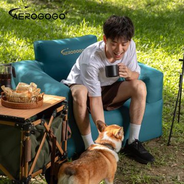 【Aerogogo】台灣總代理 雲朵澎澎自動充氣沙發 - 單人款